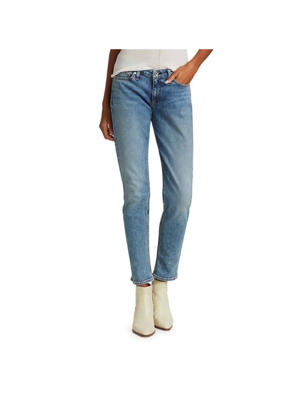 Rag & Bone DRE Low-rise Slim Boyfriend Jeans Size 27 / 27” inseam